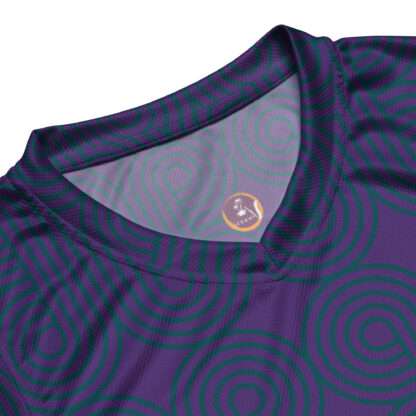Recyceltes Unisex-Basketballtrikot Indigo – Bild 6