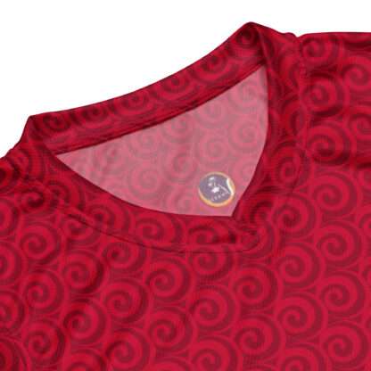 Recyceltes Unisex-Basketballtrikot Rot – Bild 11