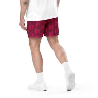 Unisex Mesh-Shorts Burgund – Bild 9