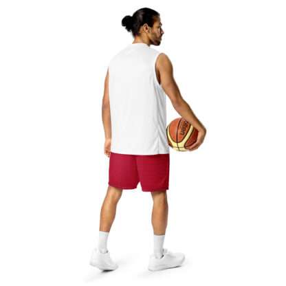 Unisex Mesh-Shorts Rot – Bild 6