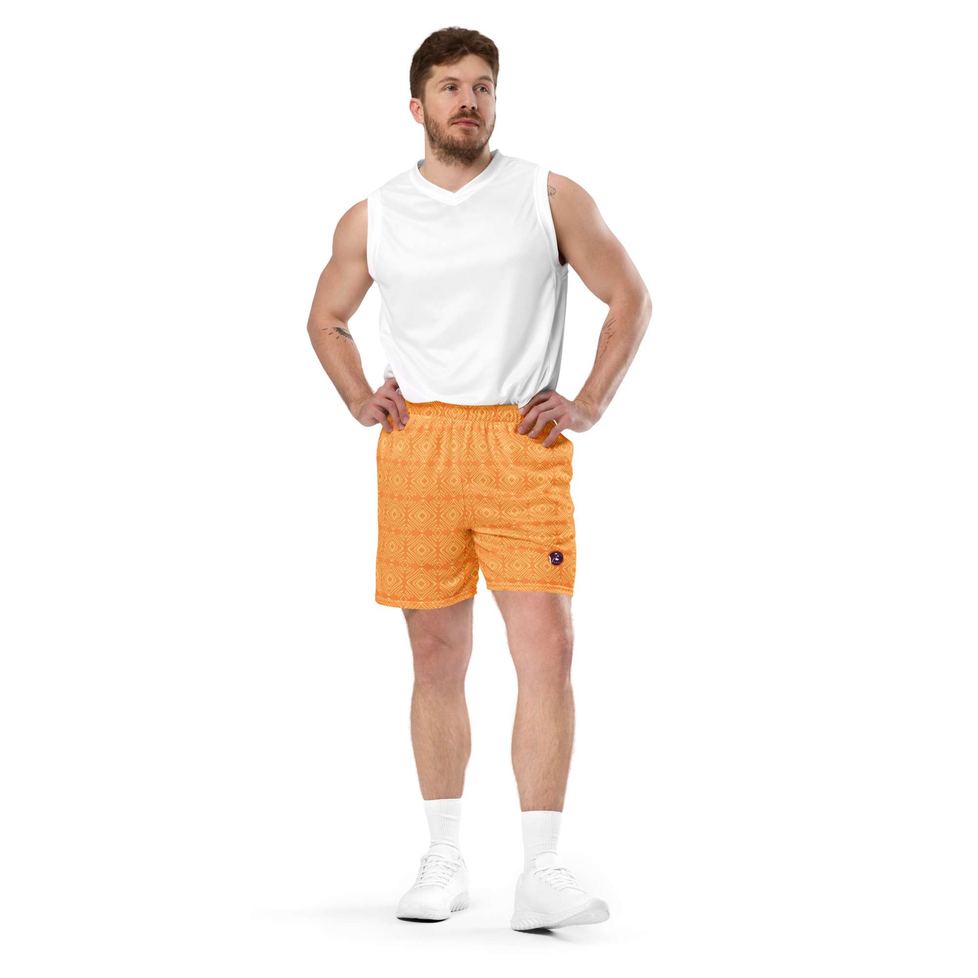 Unisex Mesh-Shorts Gelb – Bild 3