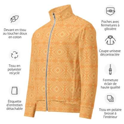 Unisex-Trainingsjacke Gelb – Bild 4