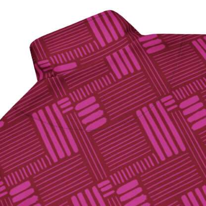 Unisex-Trainingsjacke Burgund – Bild 4