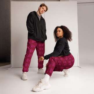 Unisex-Trainingshose Burgund