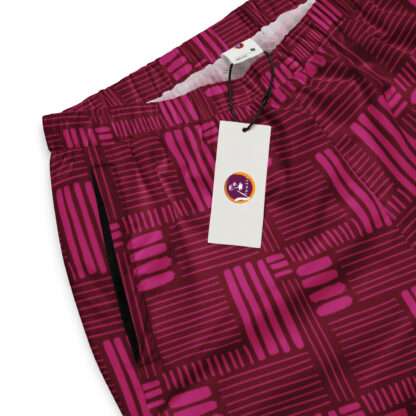 Unisex-Trainingshose Burgund – Bild 3