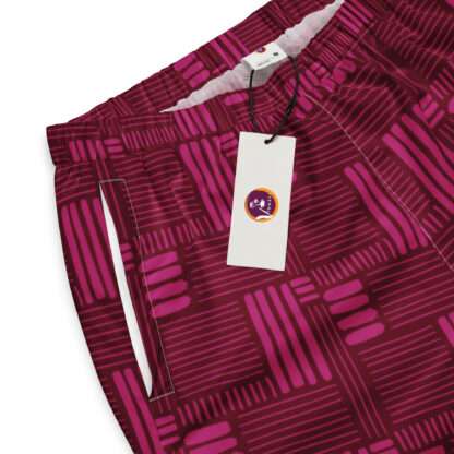 Unisex-Trainingshose Burgund – Bild 5