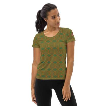 Sport-T-Shirt für Damen Grün – Bild 4