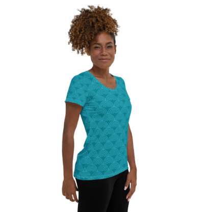 Sport-T-Shirt für Damen Türkis – Bild 2
