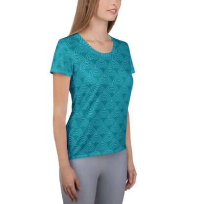 Sport-T-Shirt für Damen Türkis – Bild 6