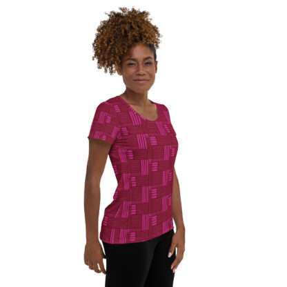 Sport-T-Shirt für Damen Burgund – Bild 6