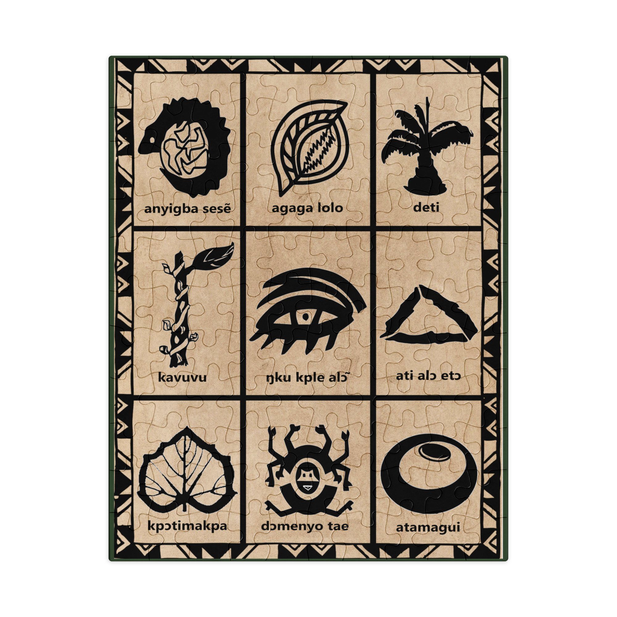 Ewe Symbole I Puzzle mit Metallbox – Bild 4