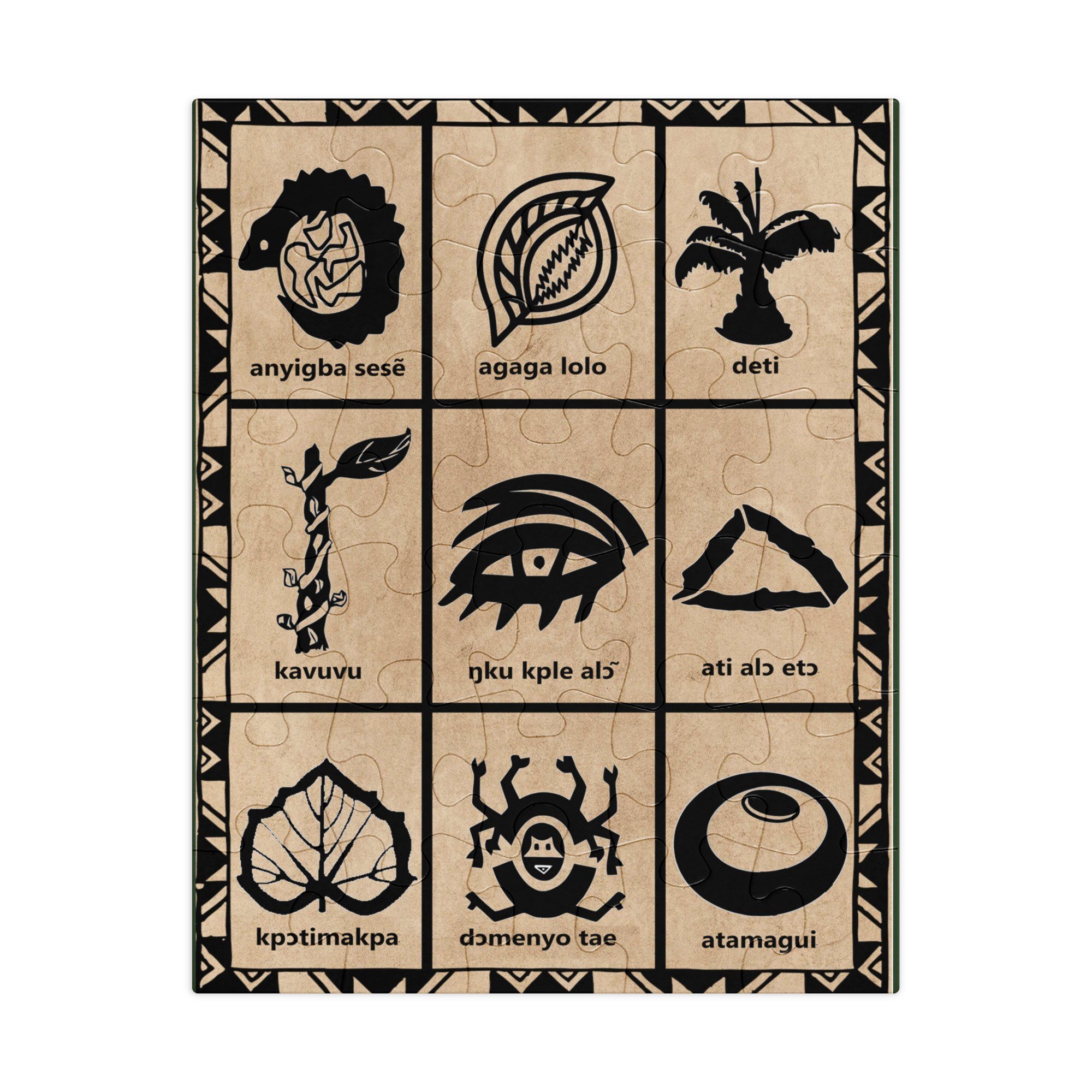 Ewe Symbole I Puzzle mit Metallbox – Bild 2