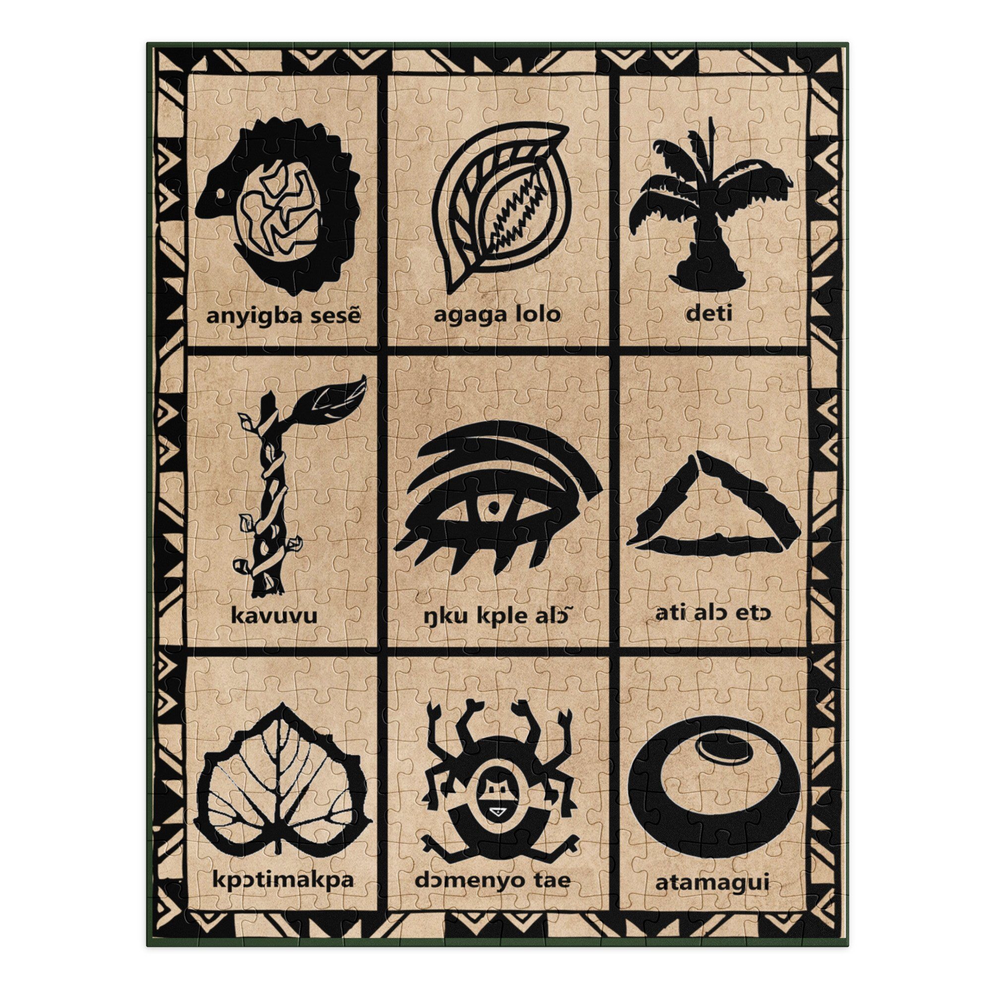 Ewe Symbole I Puzzle mit Metallbox – Bild 5