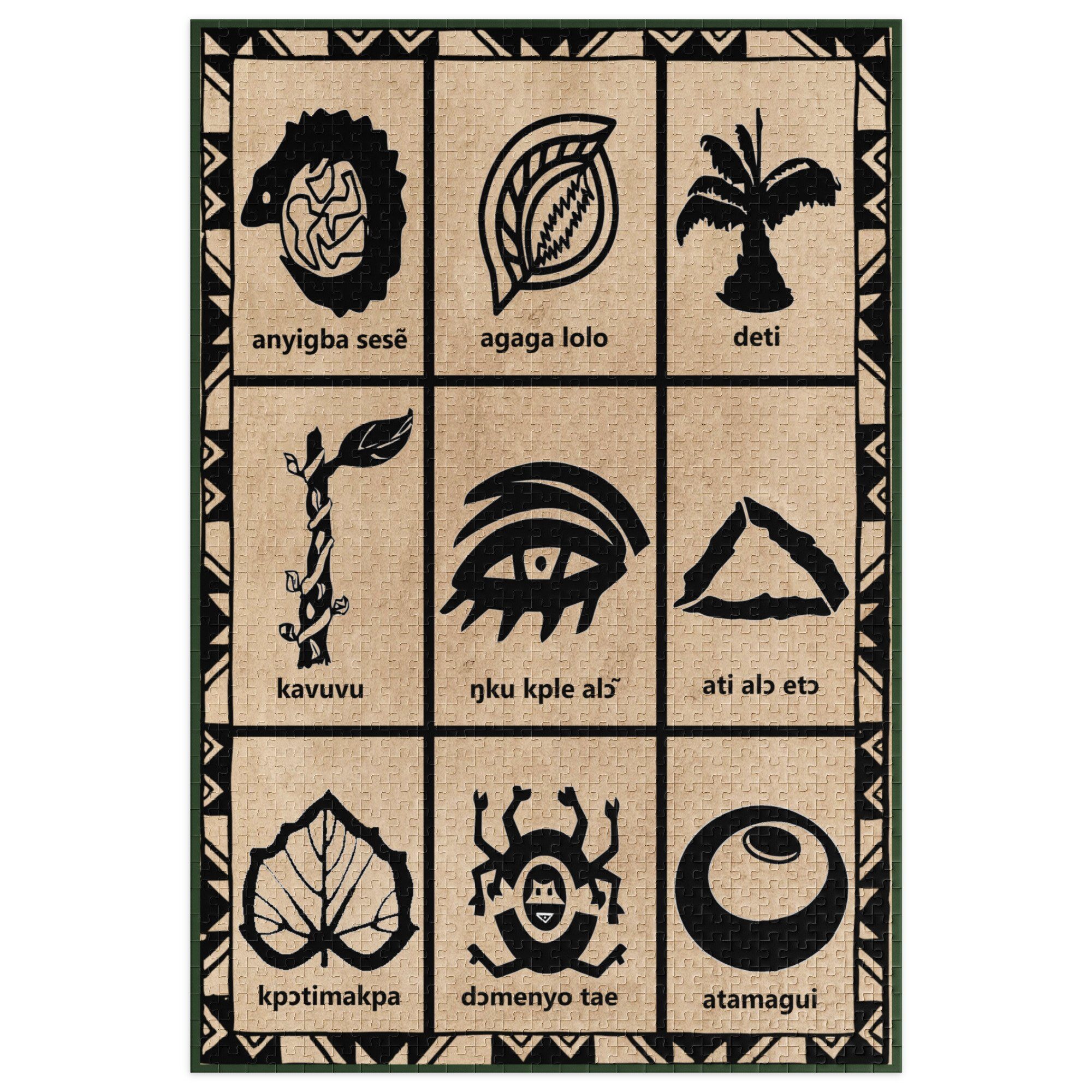 Ewe Symbole I Puzzle mit Metallbox – Bild 7