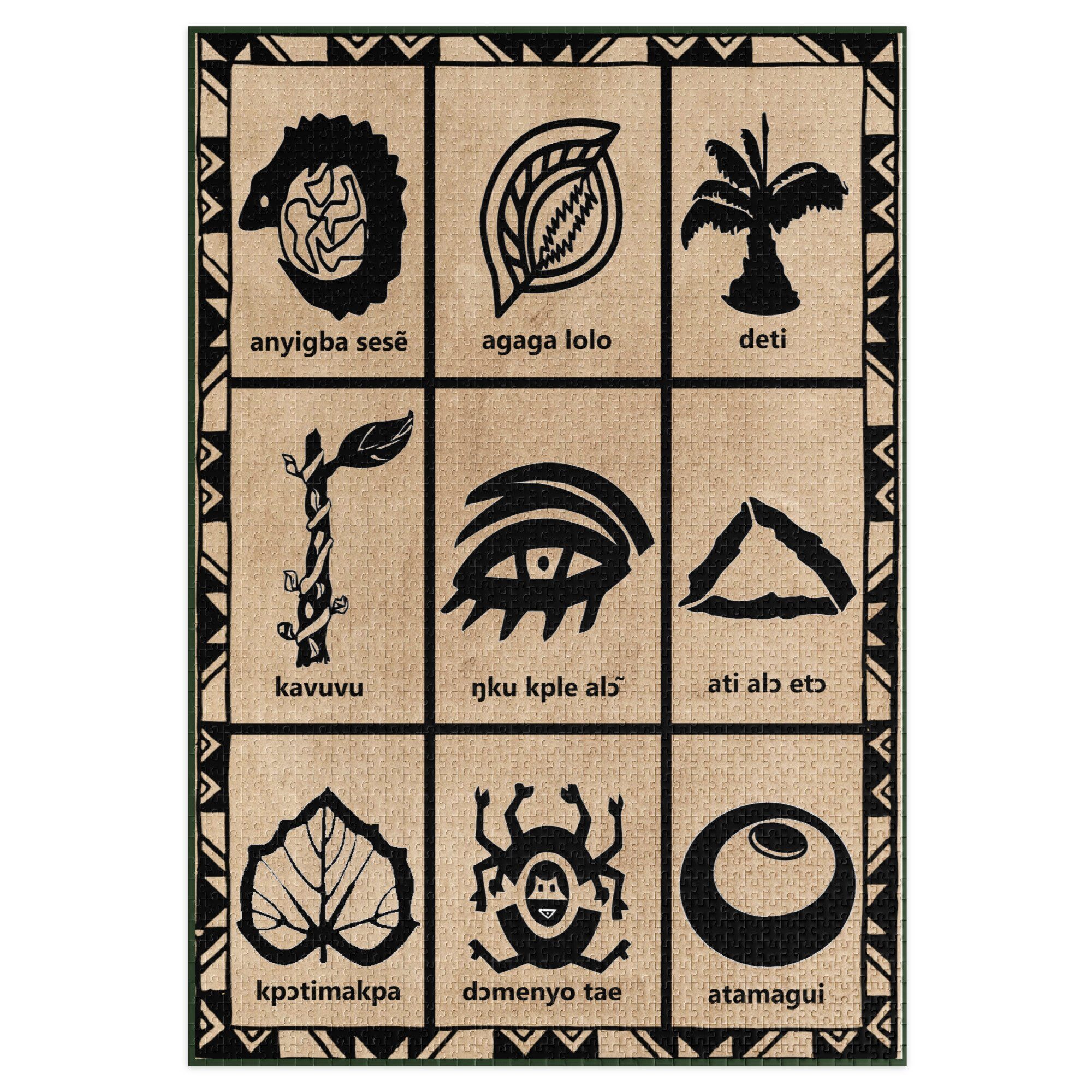 Ewe Symbole I Puzzle mit Metallbox – Bild 3