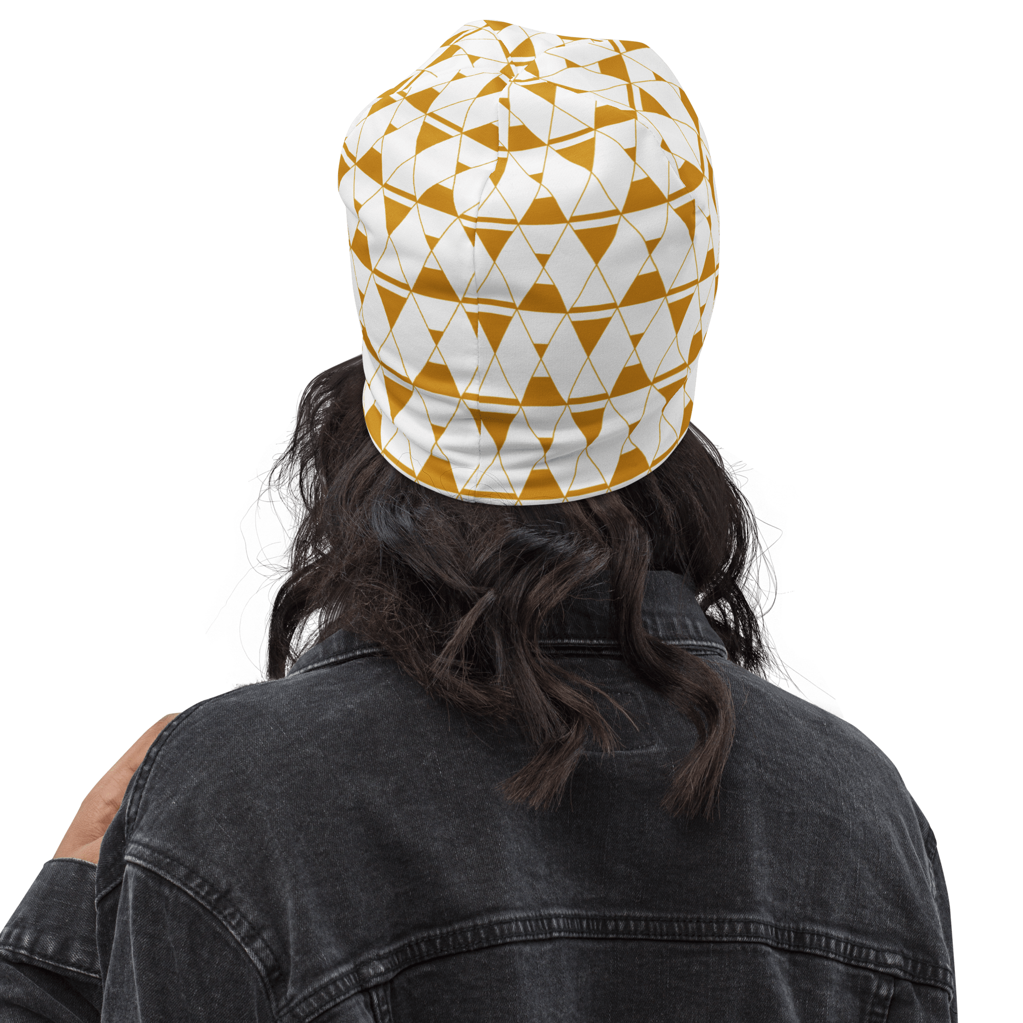 Sanduhr Beanie weiß – Bild 5