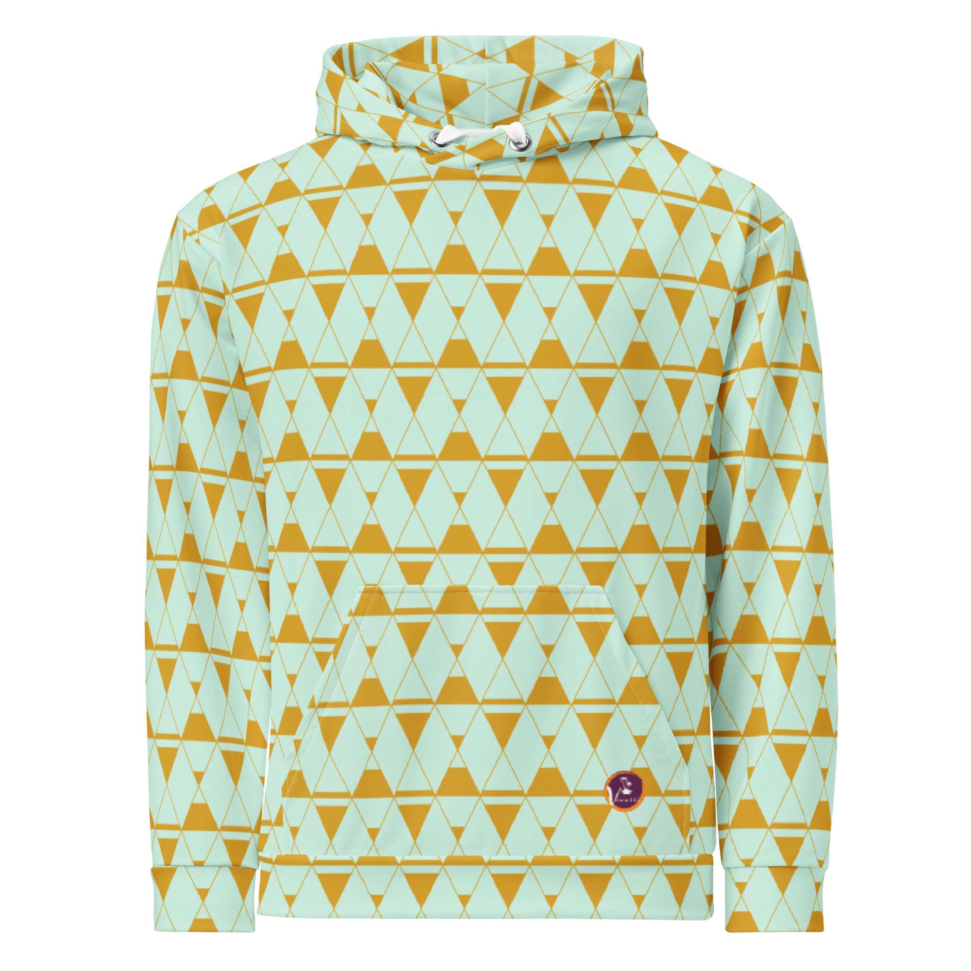 Sanduhr Kapuzenpullover hellgrün – Bild 4