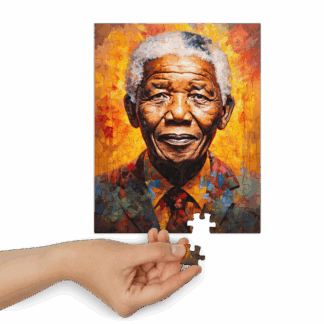 Nelson Mandela Puzzle mit Metallbox