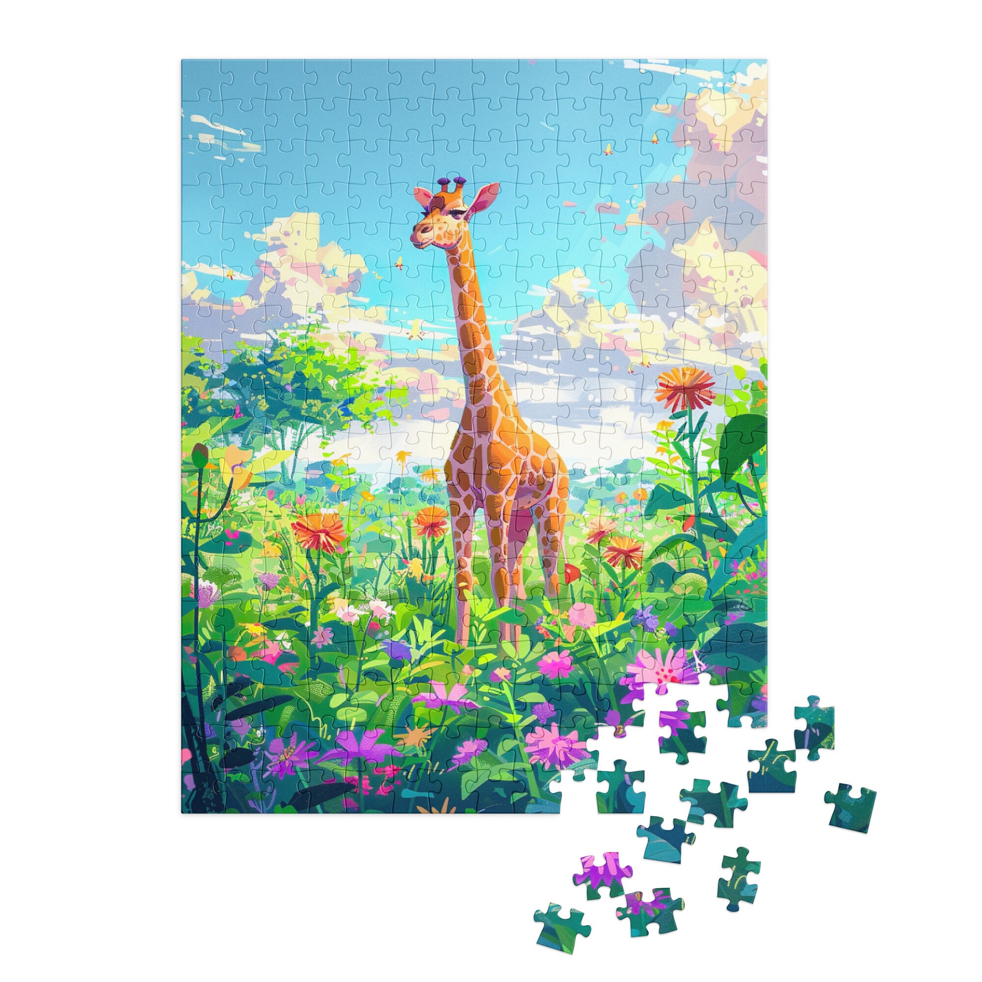 Glückliche Giraffe 2 - Puzzle – Bild 3