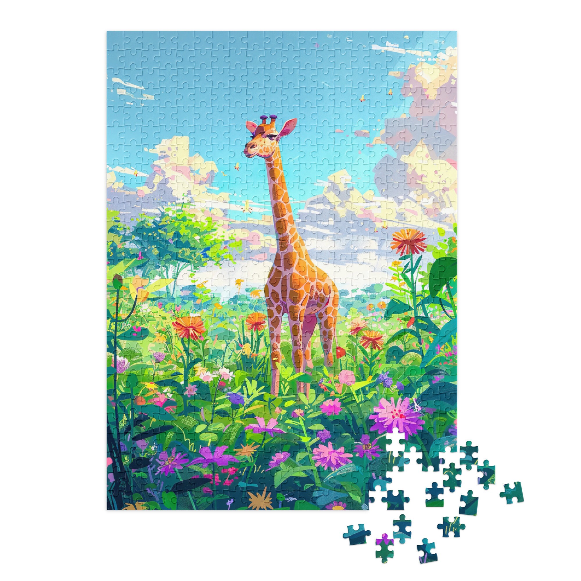 Glückliche Giraffe 2 - Puzzle – Bild 5