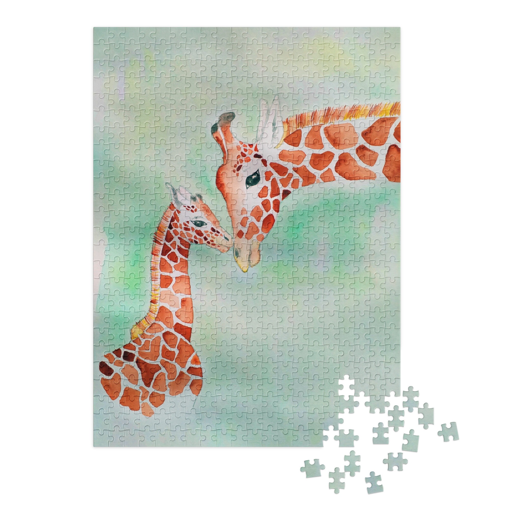 Giraffen Aquarell - Puzzle – Bild 5