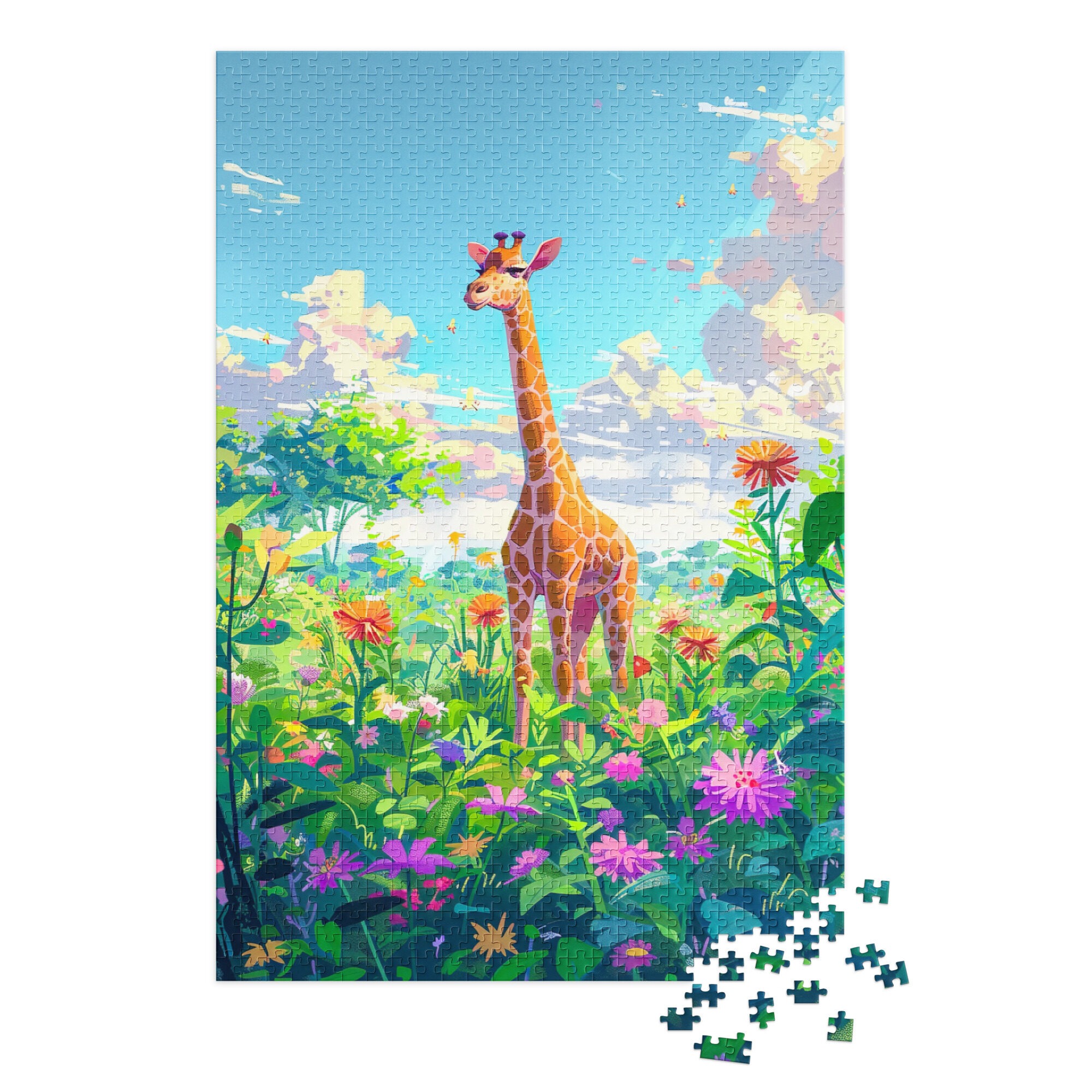 Glückliche Giraffe 2 - Puzzle – Bild 2