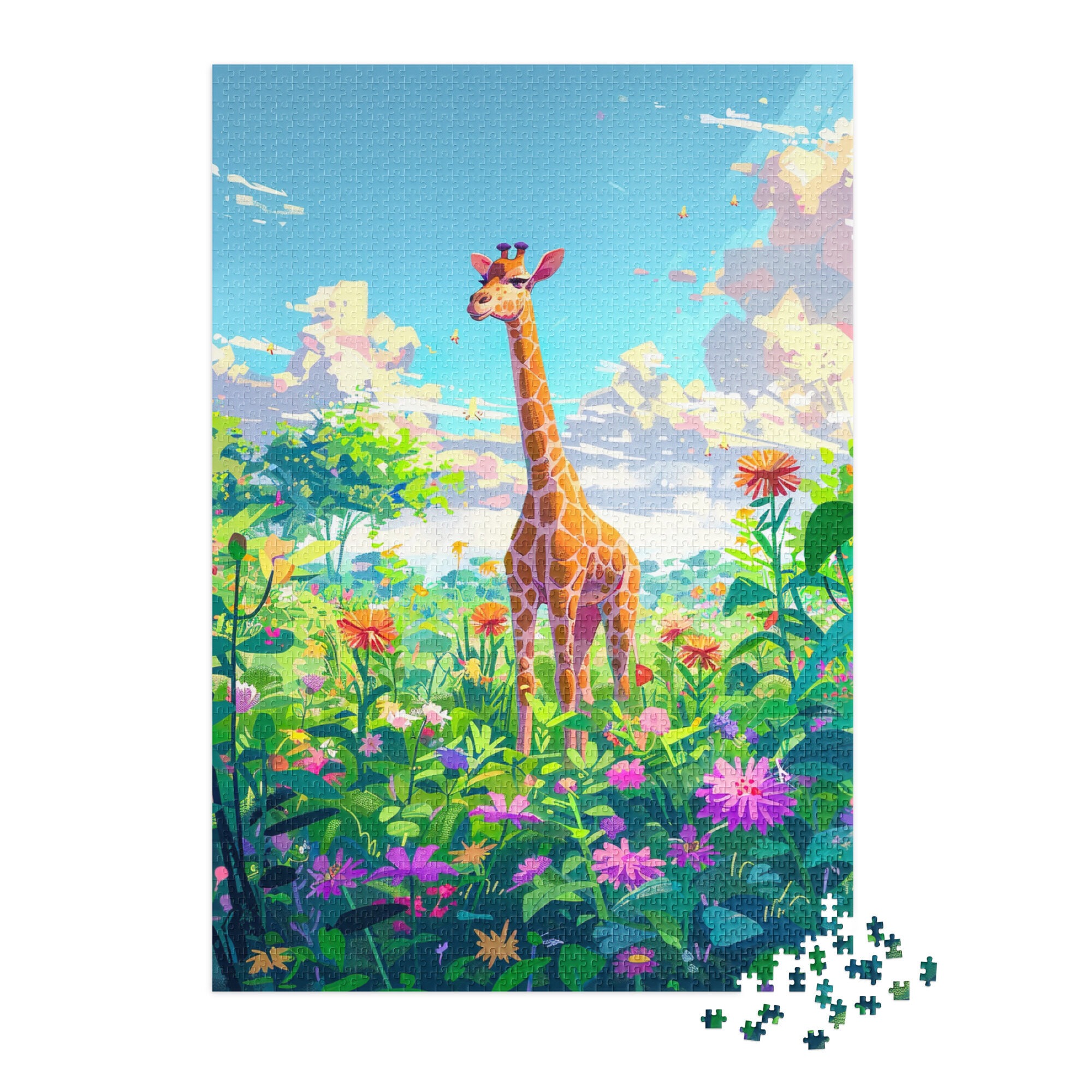 Glückliche Giraffe 2 - Puzzle – Bild 6