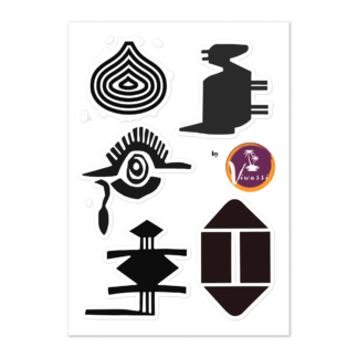 Ewe Symbole III Sticker-Blatt