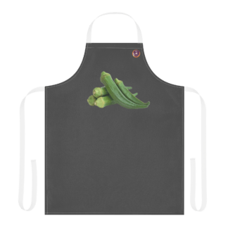 Okra Schürze mit Trägern in 2 Farben