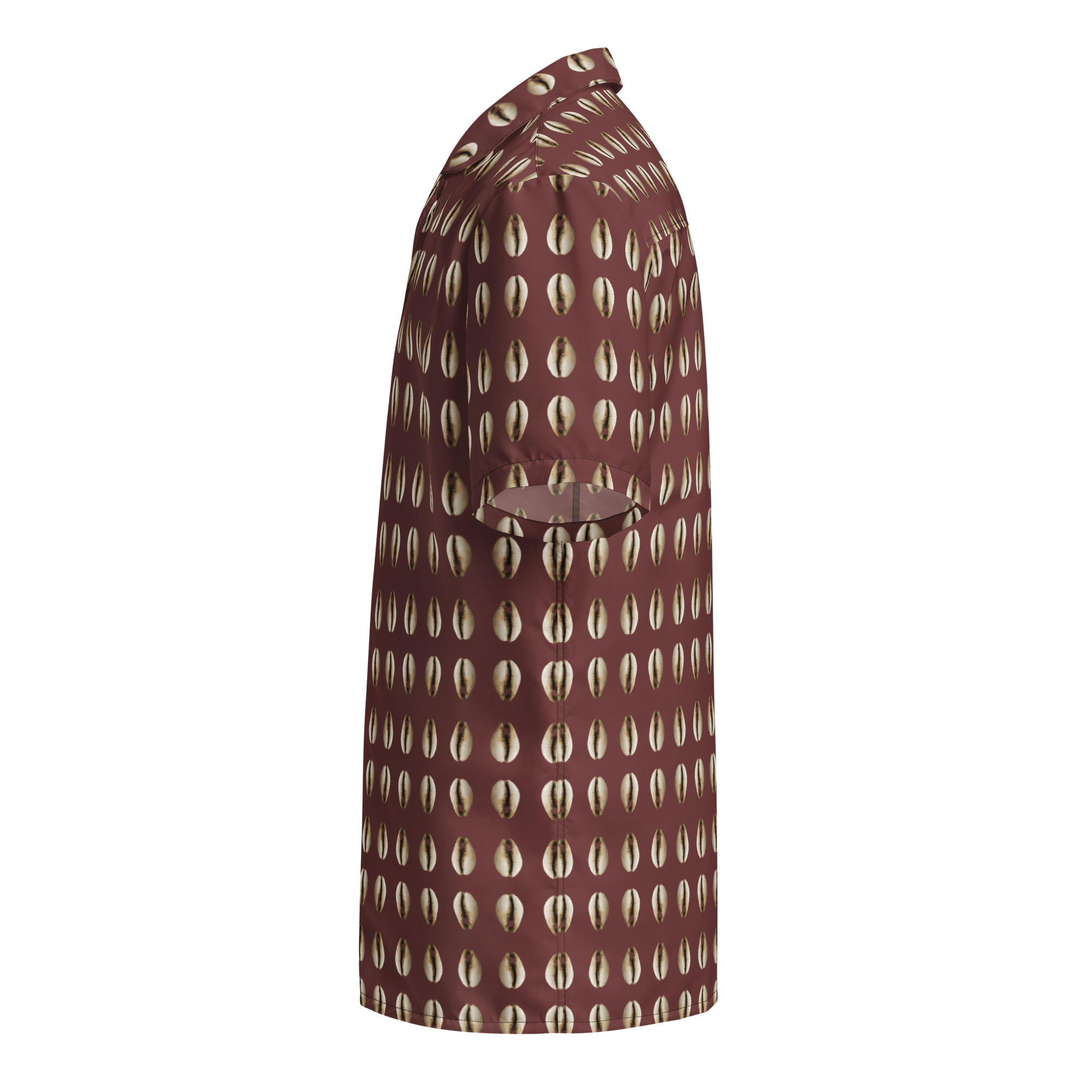 Kauri Unisex Hemd mit Knöpfen kastanienbraun – Bild 4