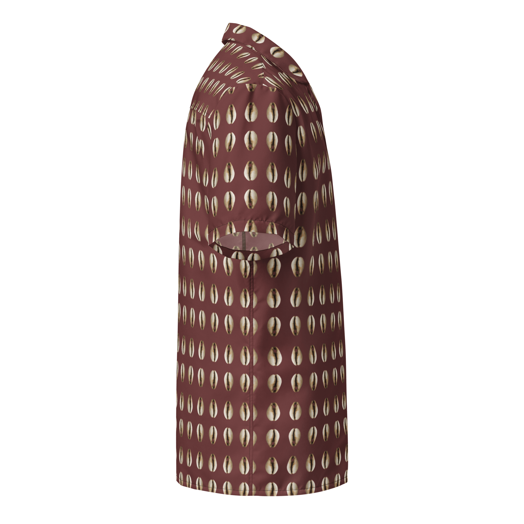 Kauri Unisex Hemd mit Knöpfen kastanienbraun – Bild 3